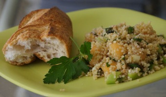 Cantaloupe and Bulgur Salad